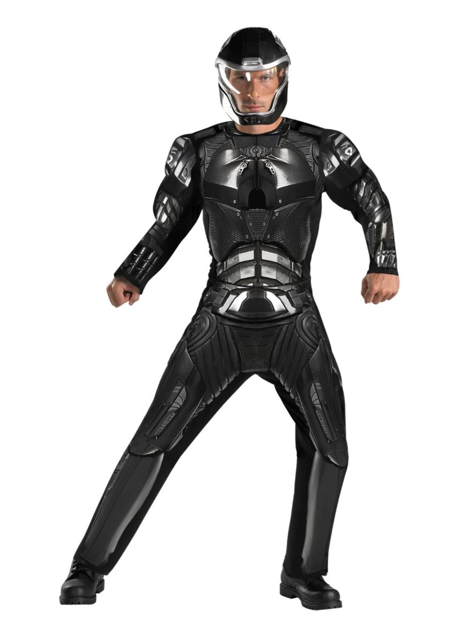 The Costume Center Black and Gray G.I. Joe Men Adult Halloween Costume - XL
